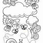 Baby Animal And Spring Coloring Page For Kids, Seasons Coloring   Free Printable Spring Coloring Pages For Adults