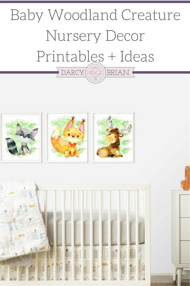 Baby Creature Woodland Nursery Printable Posters | Parenting Tips - Free Printable Nursery Resources