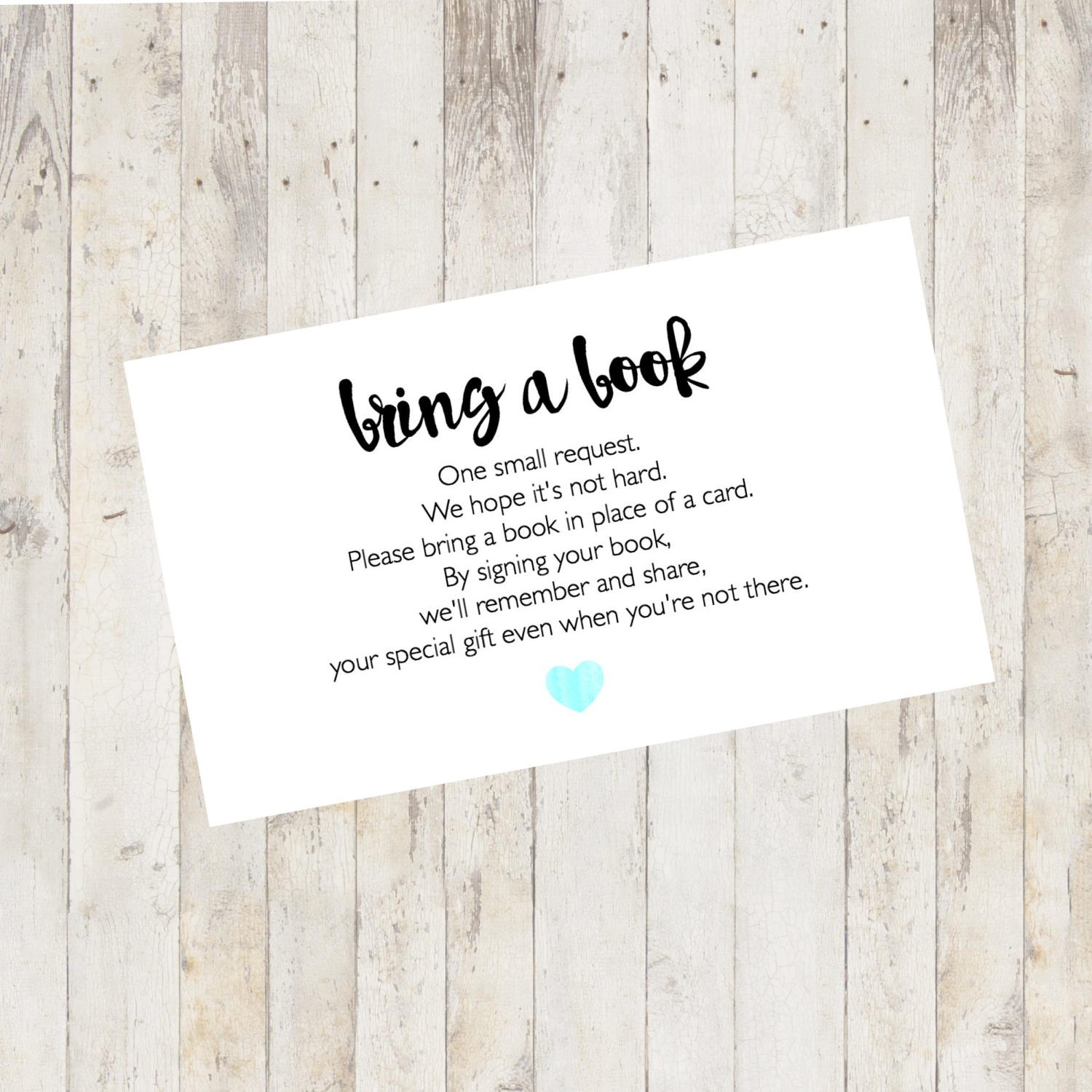Baby Shower Printable Baby Shower Bring A Book Card Bring A | Etsy - Bring A Book Instead Of A Card Free Printable