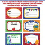 Back To School Labels  Printable School Labels /tags, Book Labels   Free Printable Name Labels For Kids