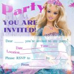 Barbie Birthday Invitations Free Printable | Barbie In 2019 | Barbie   Free Printable Barbie Birthday Party Invitations