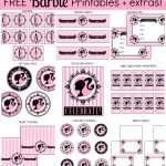 Barbie Birthday Party Printables | Kids Spa Party | Barbie Birthday   Free Printable Barbie Cupcake Toppers