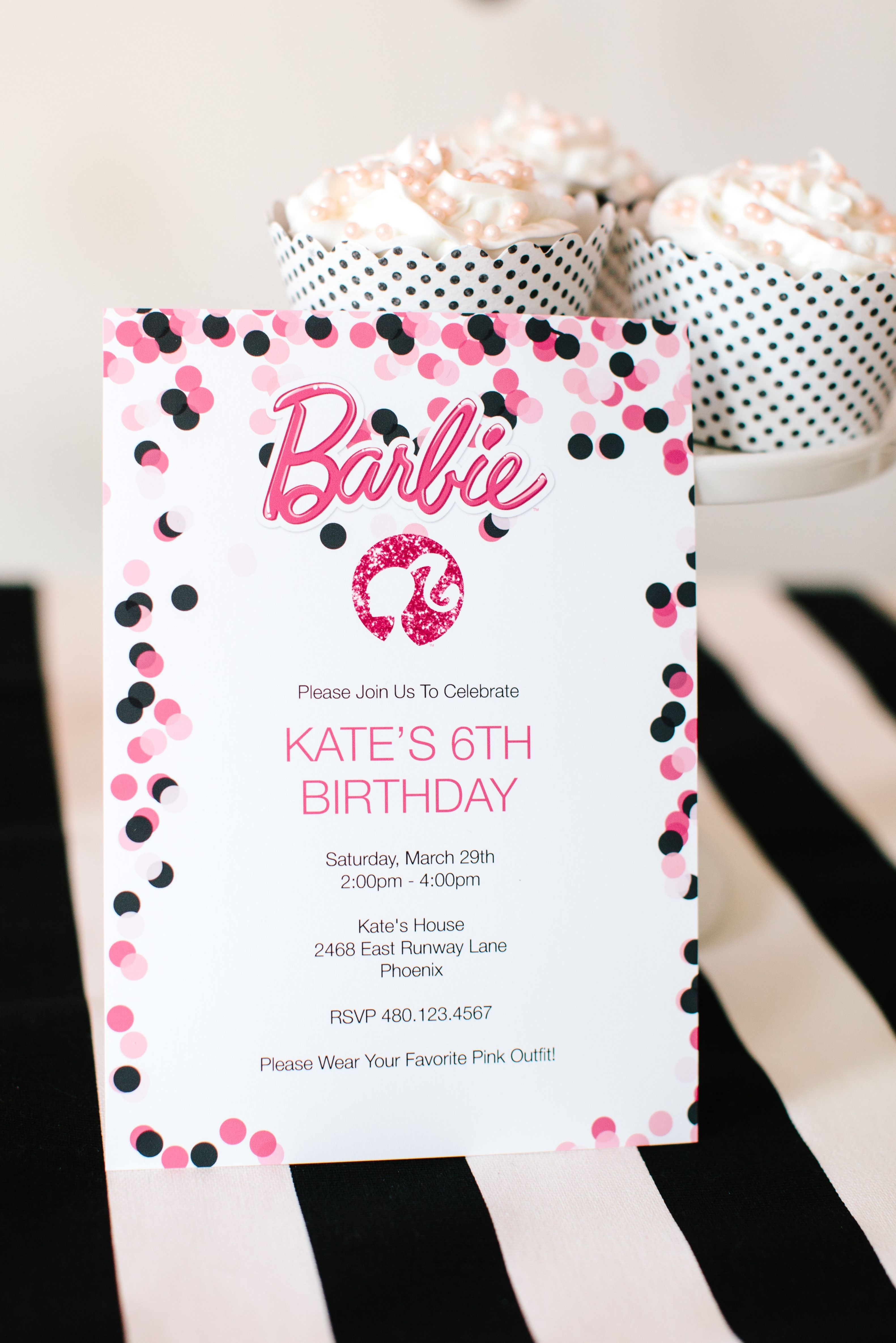 Barbie Birthday Party With Free Printable Barbie Designs - Free Printable Barbie Birthday Party Invitations