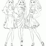 Barbie Coloring Pages Coloring Page Fashion Show Free Printable   Free Printable Barbie Coloring Pages