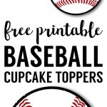 Baseball Cupcake Toppers Free Printable | Parties | Baseball   Free Printable Baseball Favor Tags