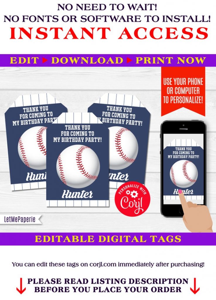 baseball-thank-you-tags-editable-baseball-party-favor-tag-etsy-free