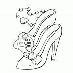 Beautiful Shoes Coloring Page For Girls, Printable Free | Coloing   Free Printable Shoe Print Template
