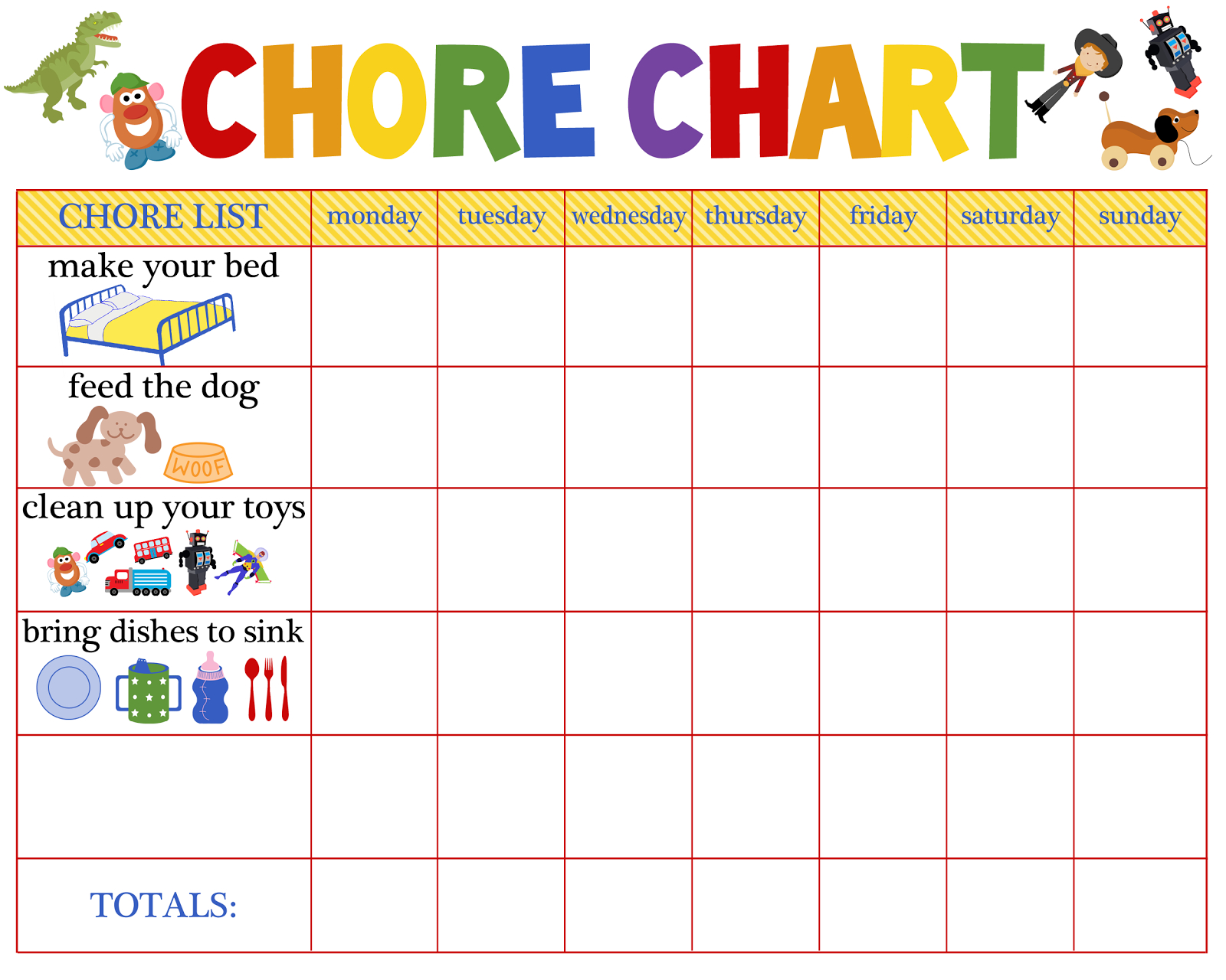 Behaviour Charts For 6 Year Olds | Kiddo Shelter | Printable Reward - Free Printable Job Charts For Preschoolers