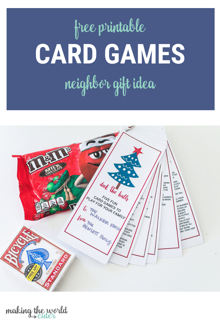 Best Neighbor Gift Playing Cards And Free Printable Game Instructions - Free Printable Deck Of Cards