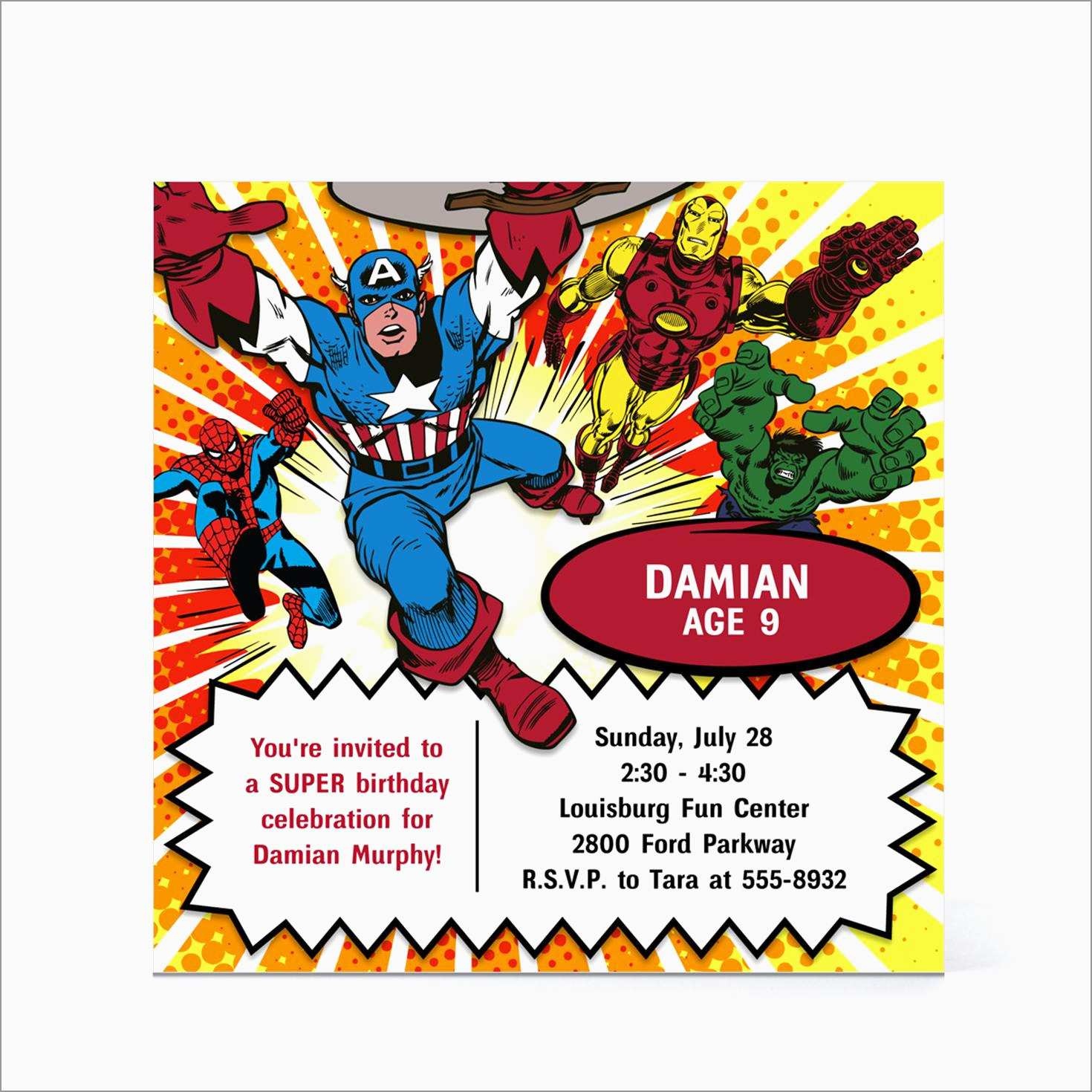 Best Of Marvel Party Invitation Template Free | Best Of Template - Free Printable Avengers Birthday Party Invitations
