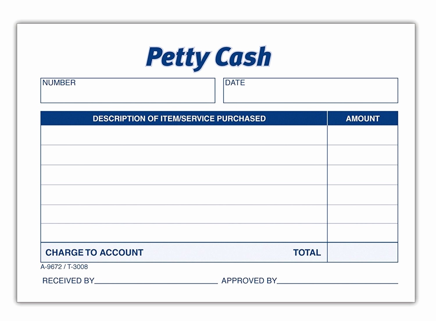 Best Photos Of Printable Petty Cash Vouchers Free  Receipt - Free Printable Petty Cash Voucher