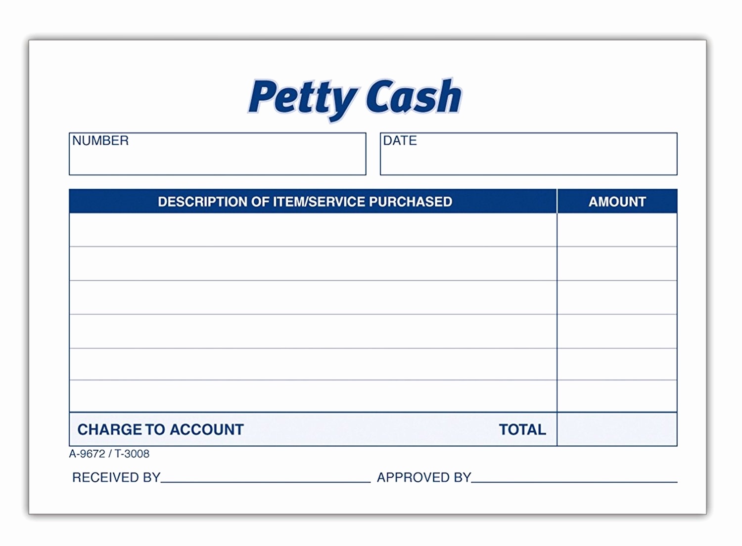 Petty Cash Voucher Template Excel