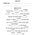 Bible Worksheets | Growing Kids In Grace: Light Of The World   Free Printable Children&#039;s Bible Lessons Worksheets