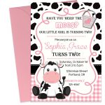 Birthday Invitation. Cow Birthday Party Invitations   Lindeymagee   Free Printable Cow Birthday Invitations