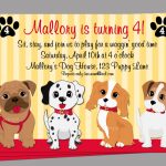 Birthday Invitation. Dog Birthday Invitations Free Printable   Free Printable Puppy Dog Birthday Invitations
