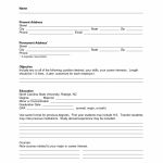 Blank Basic Resume Templates Fill In Form The Sample Freerintable   Free Printable Fill In The Blank Resume Templates