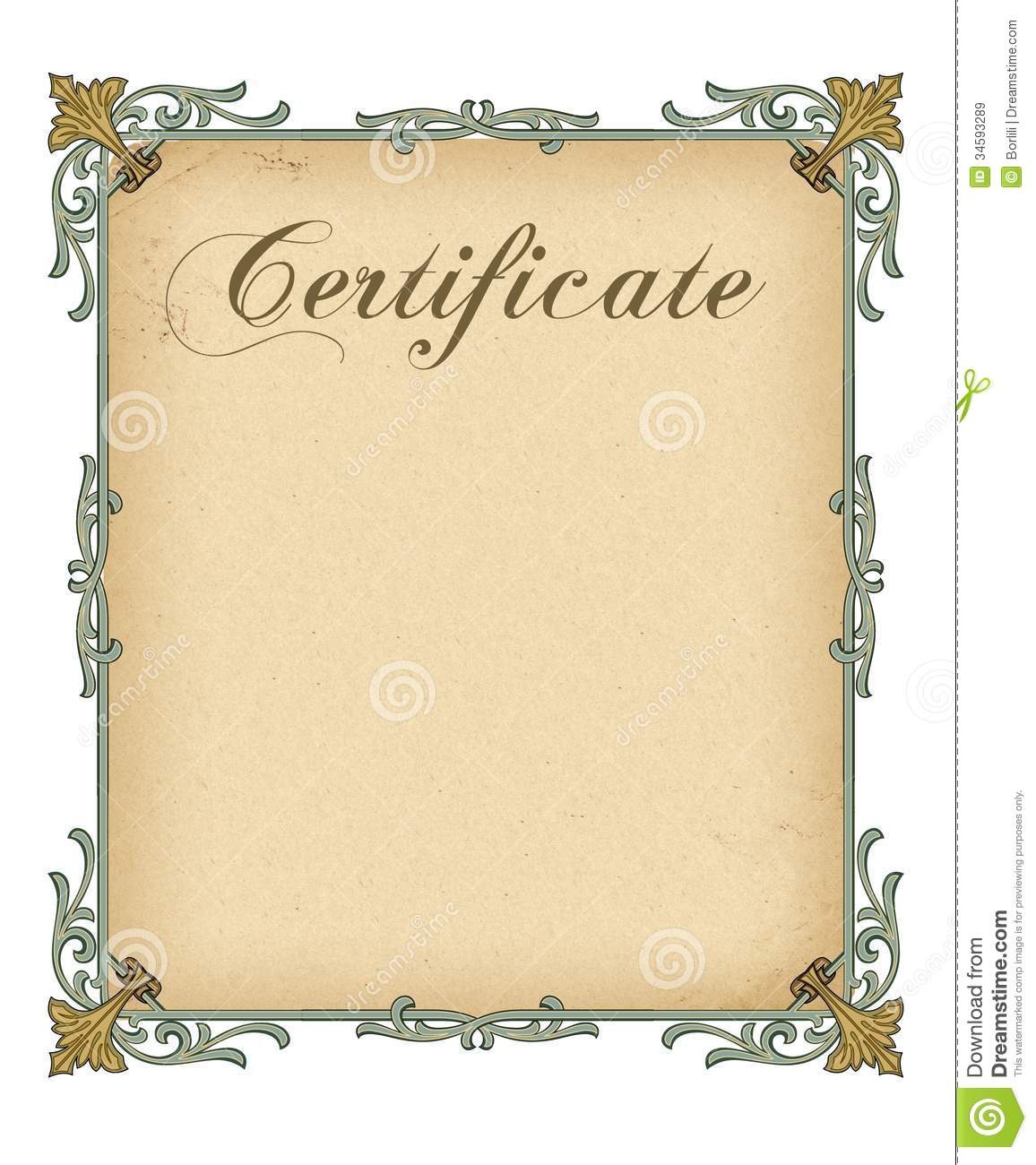 Blank Certificate Template - Tutlin.psstech.co - Commitment Certificate Free Printable