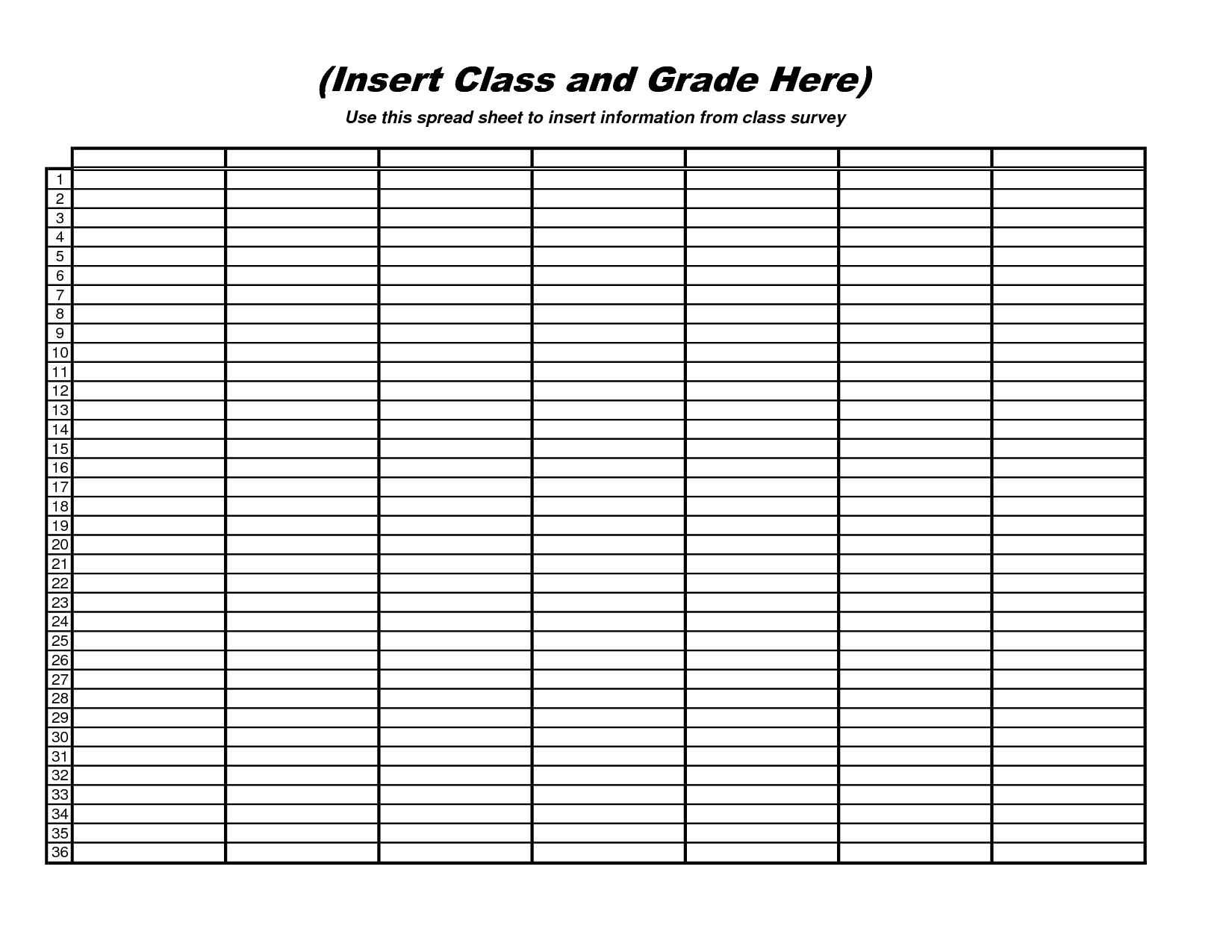 Blank Data Spreadsheet Template Printables Resume Template Free