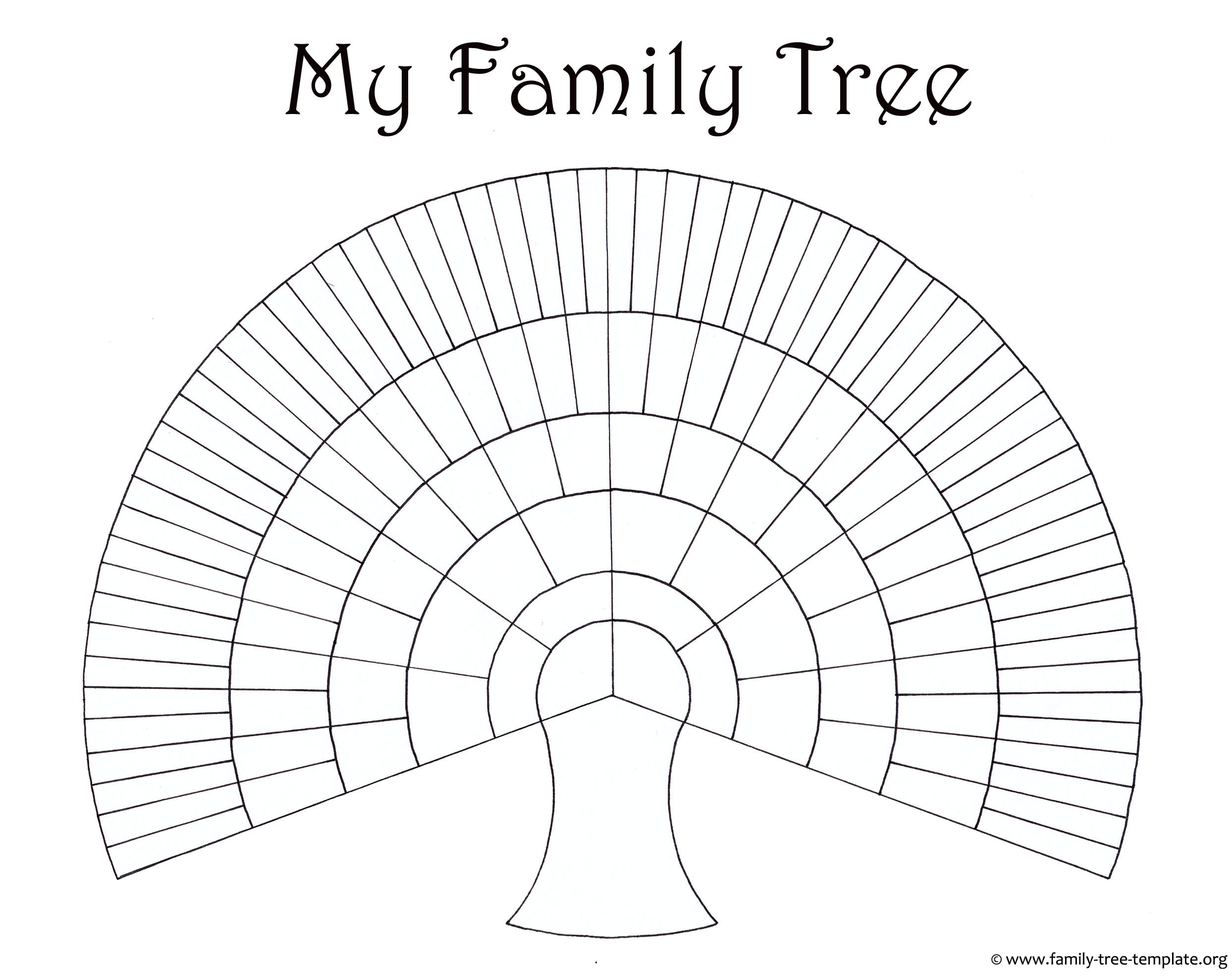 Blank Family Trees Templates And Free Genealogy Graphics Free