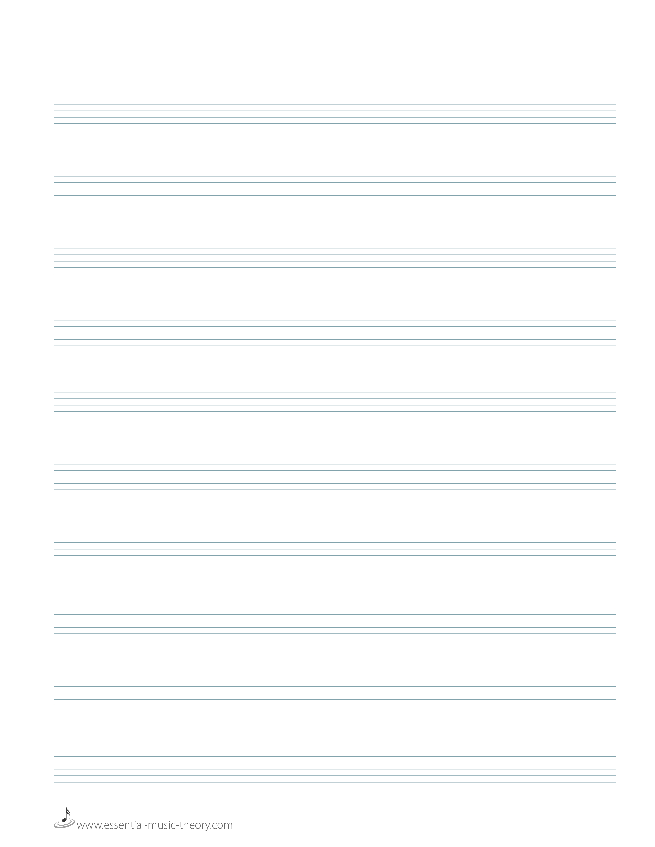 sheet music manuscript paper