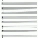Blank Piano Sheet Music Printable | Free Guitar Lessons | To   Free Printable Grand Staff Paper