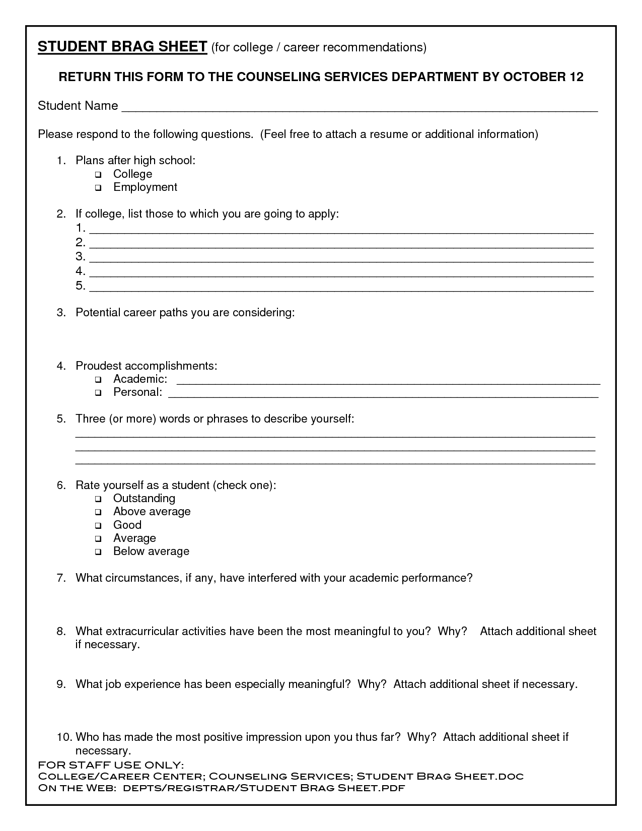 Blank Resume Templates For High School Students | Education | Free - Free Printable Worksheets For Highschool Students