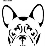 Boston Terrier Dog Face Free Halloween Pumpkin Carving Stencil   Free Printable Pumpkin Carving Templates Dog