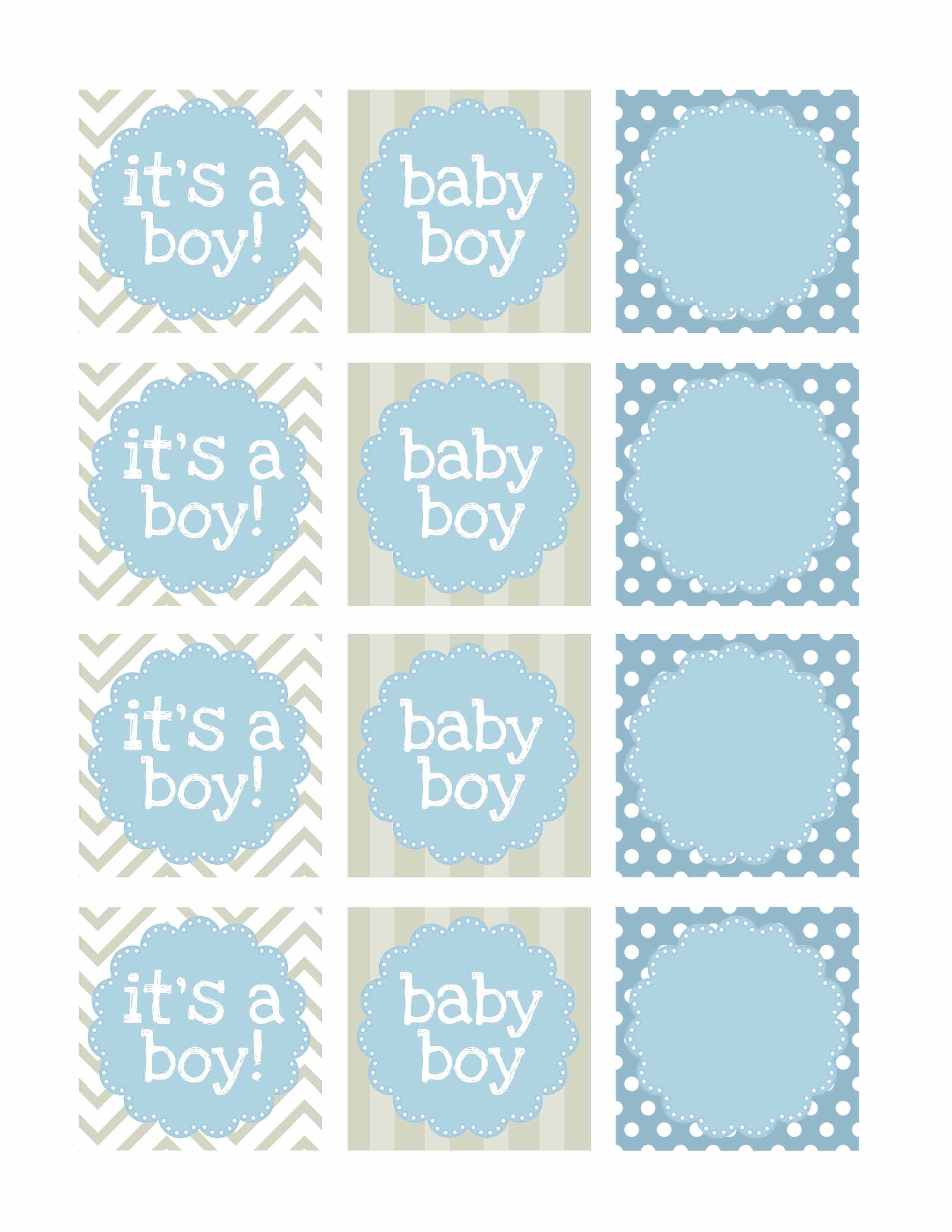 Boy Baby Shower Free Printables | Baby Shower | Baby Shower Labels - Free Printable Baby Shower Labels And Tags