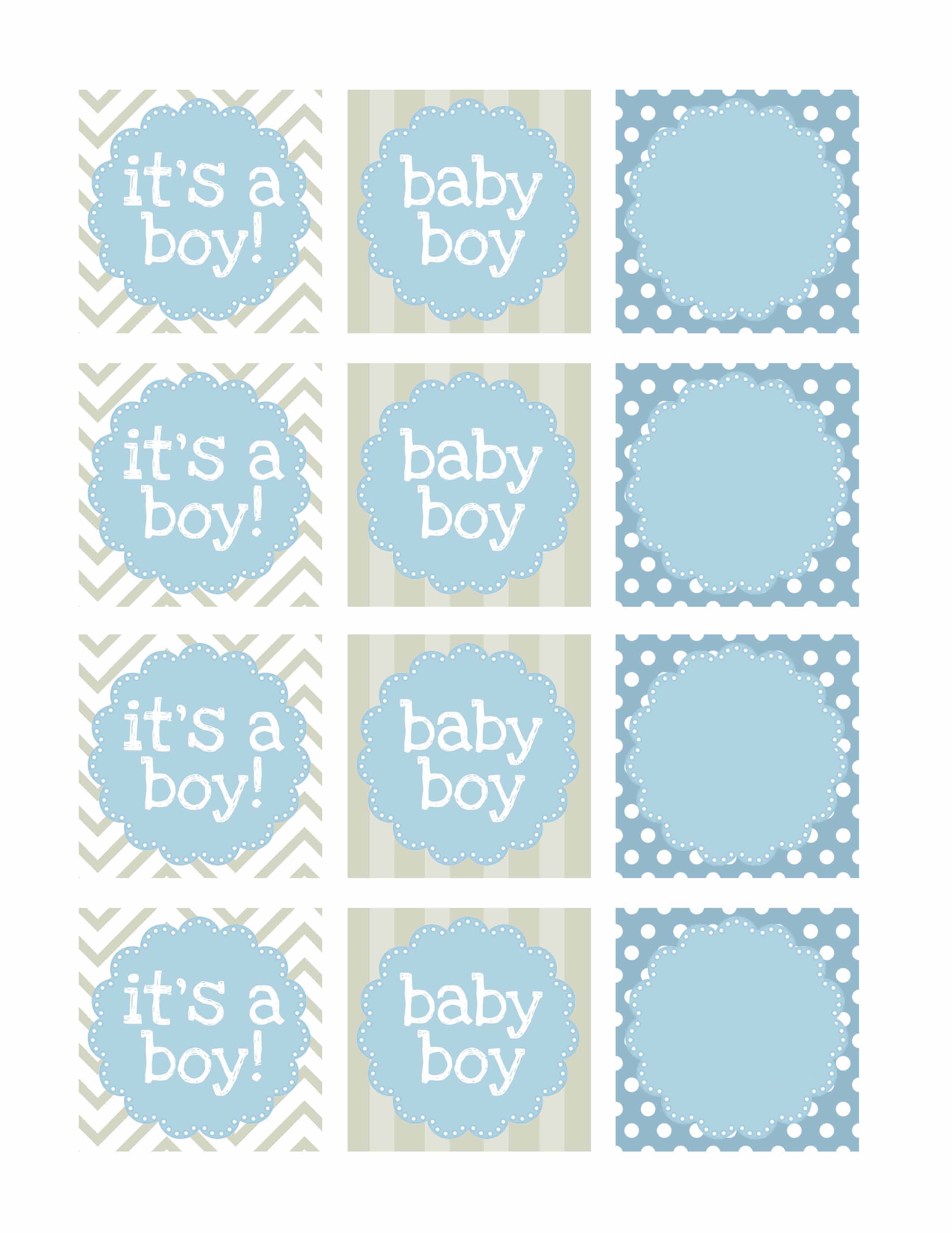 Boy Baby Shower Free Printables - How To Nest For Less™ - Free Printable Baby Boy Cards