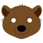 Brown Bear Mask Template | Free Printable Papercraft Templates   Free Printable Bear Mask