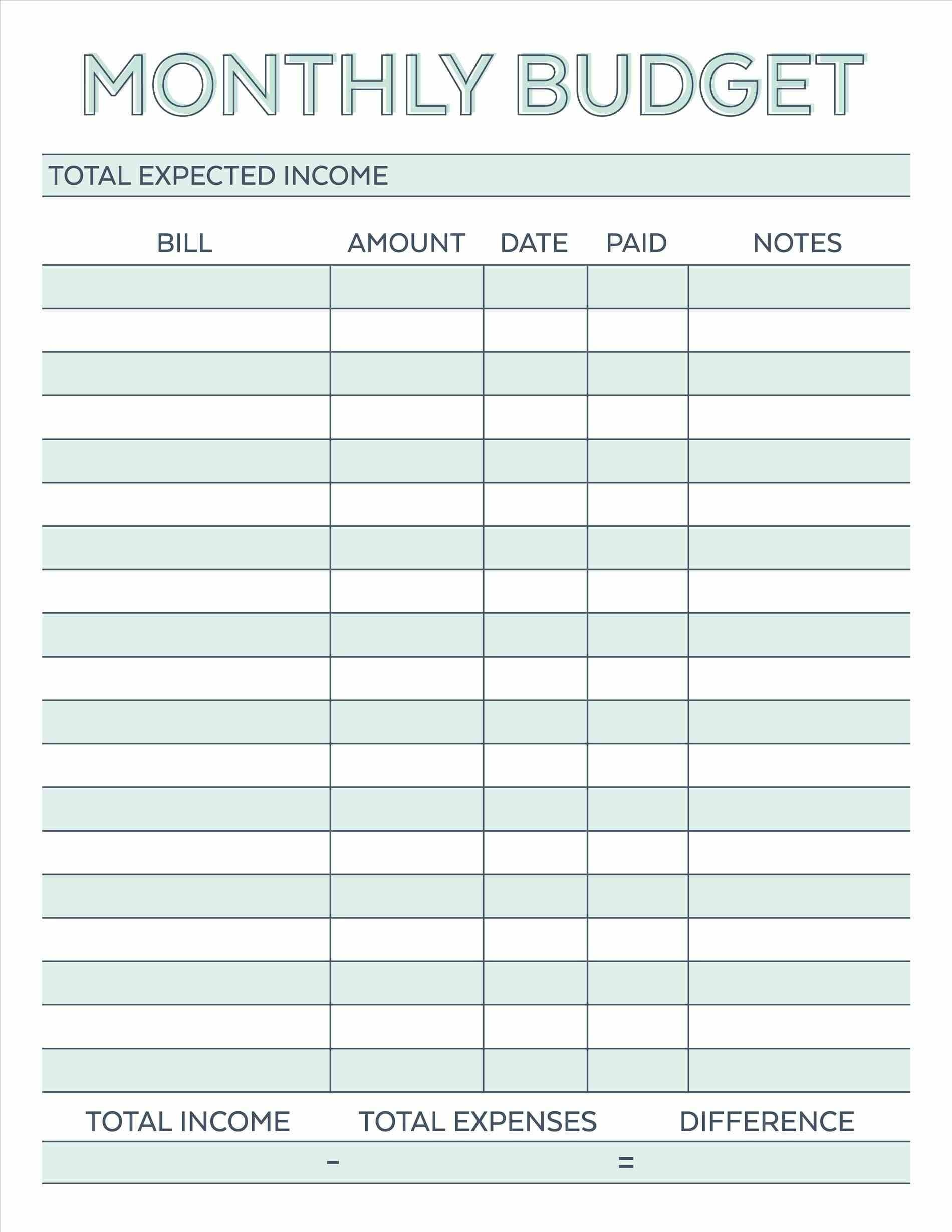 planner pages grocery calendar budget