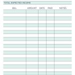 Budget Planning Worksheets Printable   Demir.iso Consulting.co   Free Printable Weekly Bill Organizer