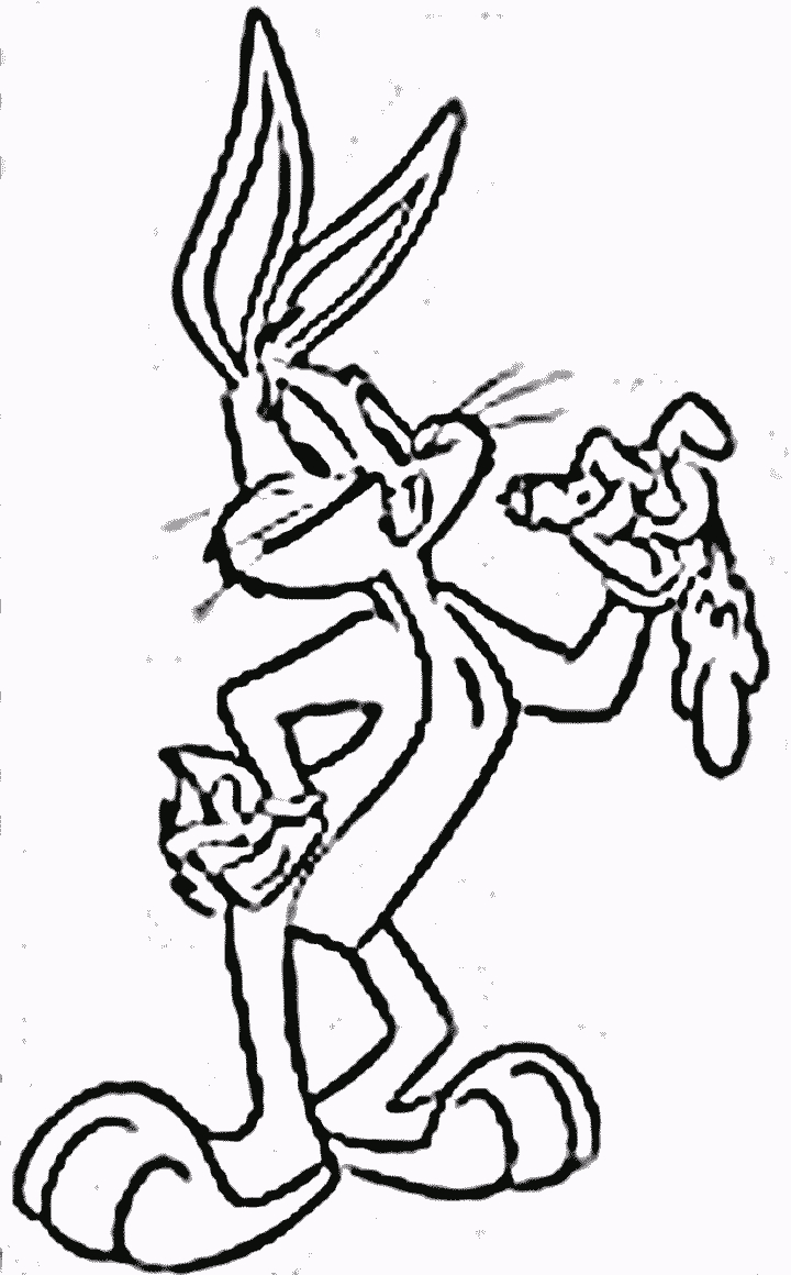 Bugs Bunny Printable Coloring Pages | Only Coloring Pages - Coloring - Free Printable Bugs Bunny Coloring Pages