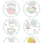 Bunnies + Tea Printable Valentines Day Cards For Kids | Valentine's   Free Printable Valentines Day Cards For Her