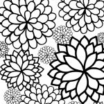 Bursting Blossoms Flower Coloring Page | Coloring Pages | Printable   Free Printable Flower Coloring Pages For Adults