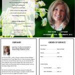 Butterfly Memorial Program | Memorials | Funeral Memorial, Memorial   Free Printable Memorial Card Template