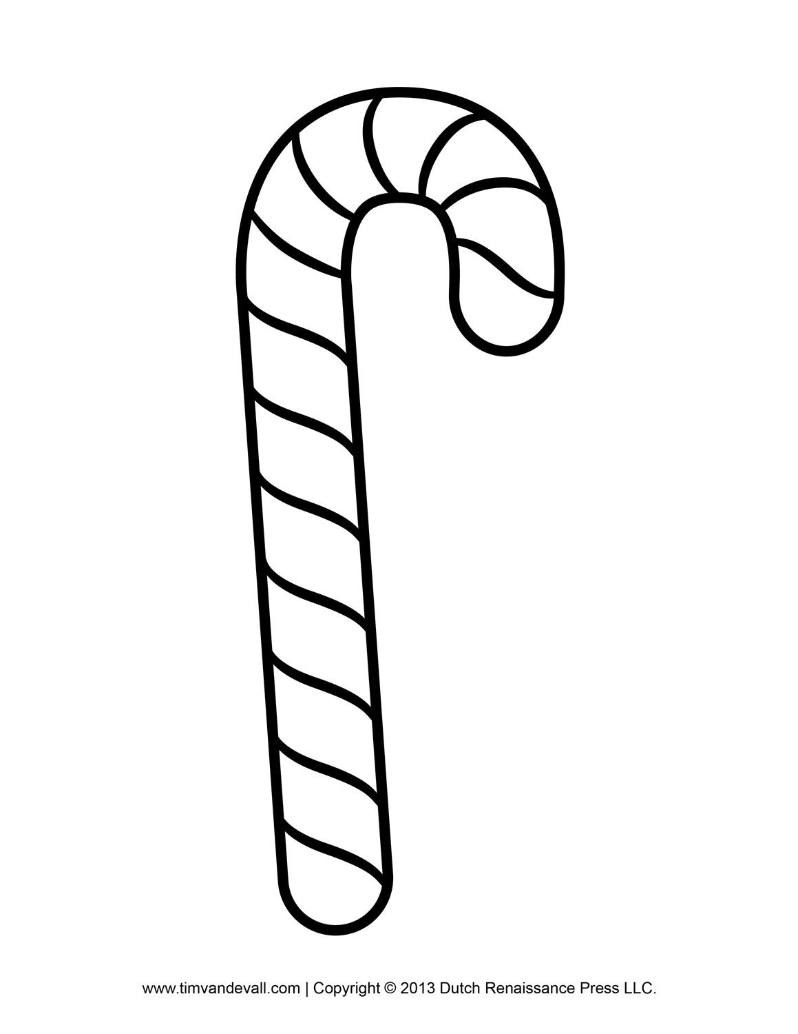 Candy Cane Coloring Page | Free Printable Coloring Pages - Free Candy