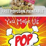 Caramel Popcorn | Recipe | Gift Ideas | Teacher Appreciation   Free Popcorn Teacher Appreciation Printable