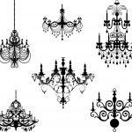 Chandelier Stencil Templates | Free Chandeliers In High Quality 12   Free Printable Chandelier Template