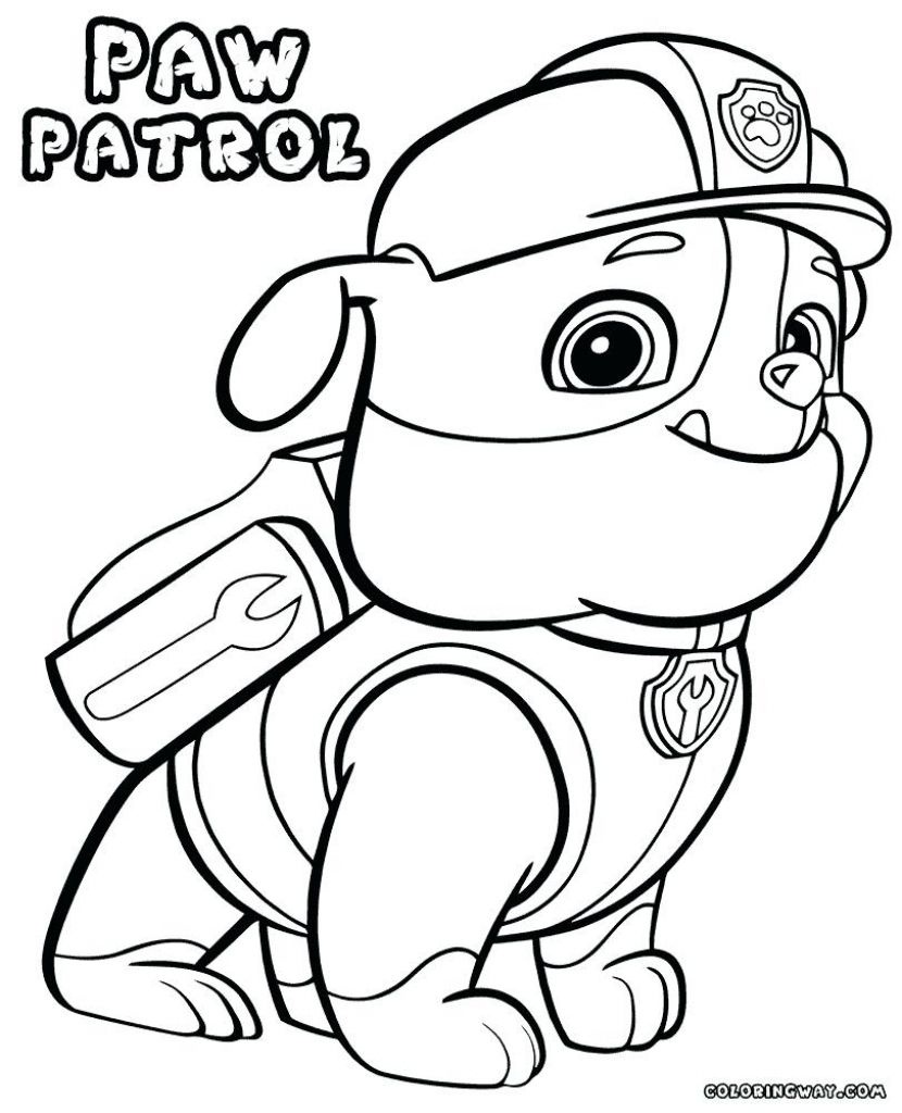 Chase Paw Patrol Coloring Page Printable Free Printable Paw Patrol - Free Printable Paw Patrol Coloring Pages