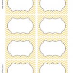 Chevron Labels Print Your Own Labels Yellow And Grey | Printables   Free Printable Chevron Labels