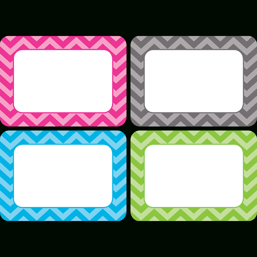 Chevron Name Tags/labels - Multi-Pack - Tcr5526 | Teacher Created - Free Printable Chevron Labels