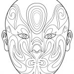Chinese Opera Mask 6 Coloring Page | Free Printable Coloring Pages   Free Printable Lizard Mask
