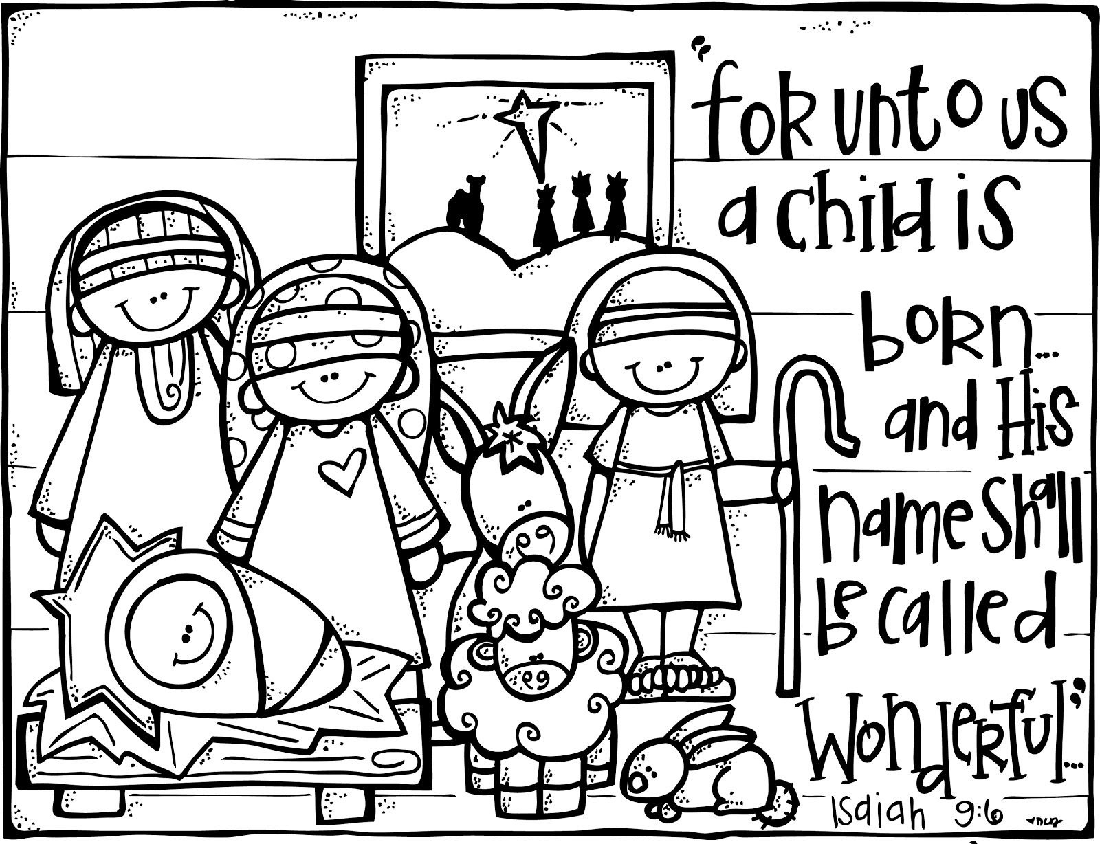 Christian Christmas Activities: Free Nativity Coloring Page From - Free Printable Bible Christmas Coloring Pages