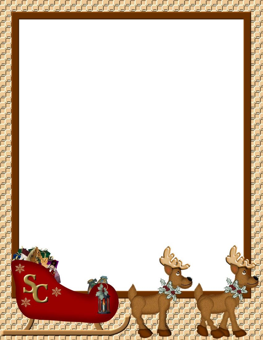 Christmas 1 Free-Stationery Template Downloads | Real Estate - Free Printable Christmas Paper With Borders