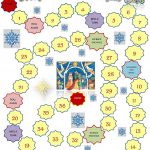 Christmas Board Game Template Worksheet   Free Esl Printable   Free Printable Christmas Board Games