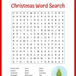 Christmas Word Search Free Printable For Kids Or Adults   Free Printable Christmas Crossword Puzzles For Adults
