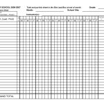 Classroom Attendance Sheets | Class Attendance Sheets   Excel   Free Printable Attendance Forms For Teachers