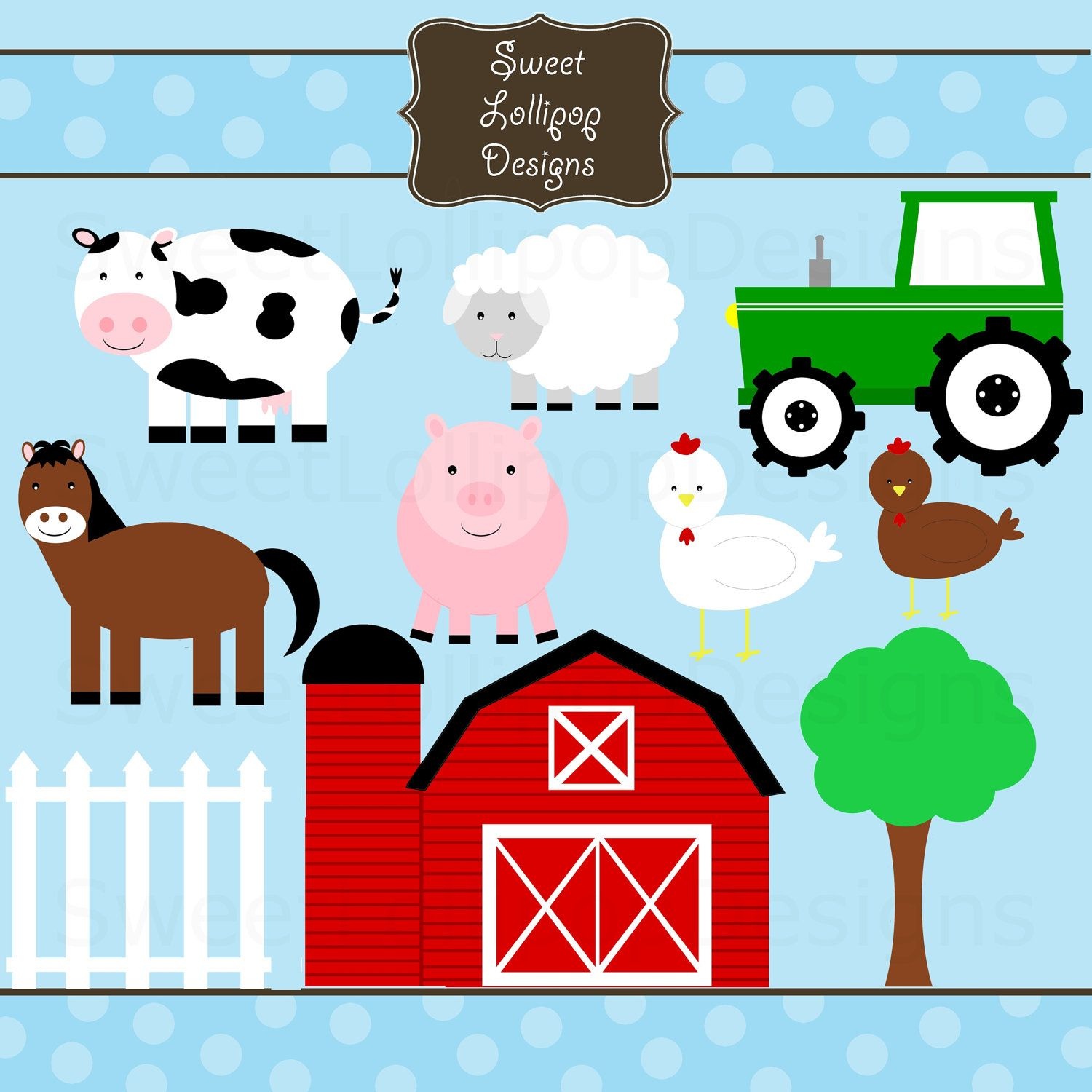 Farm Animal Cutouts 9