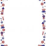 Clipart+4Th+Of+July+Borders | Coloring Pages | 4Th Of July Clipart   Free Printable Clipart For August